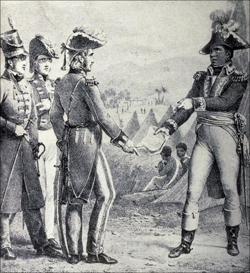 General Maitland meets Toussaint to discuss secret treaty