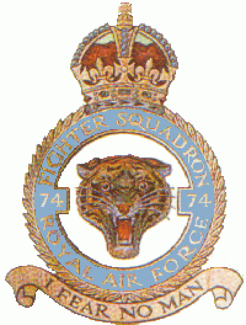 74 Squadron - tiger head badge